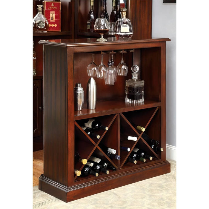 Georgia Traditional Wood Multi-Storage Wine Bar