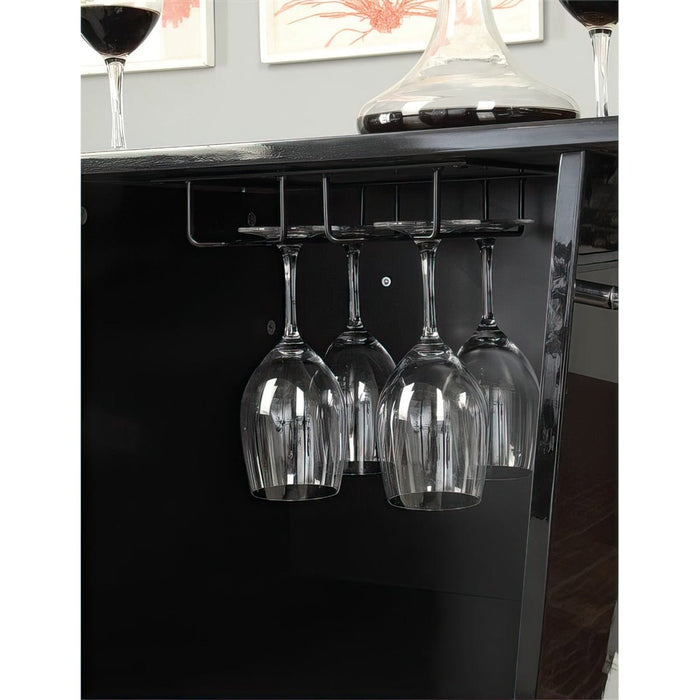Varner Contemporary Faux Leather Wine Bar