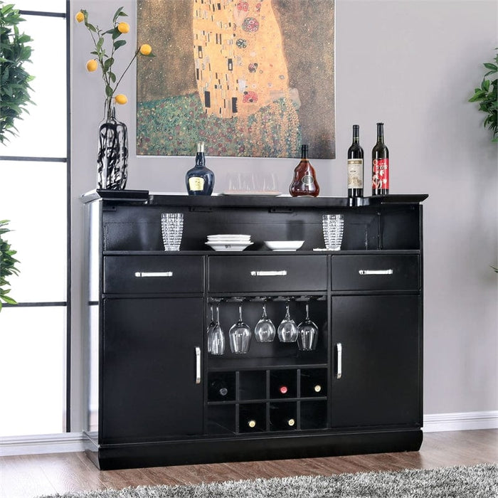 Morgana Contemporary Wine Cabinet 3-Drawer Bar Table