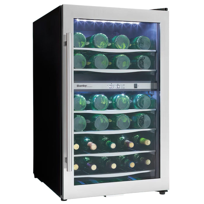 Danby 19.44'' width 38 Bottle Dual Zone Free-standing Wine Refrigerator