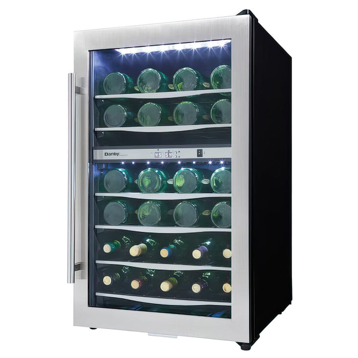 Danby 19.44'' width 38 Bottle Dual Zone Free-standing Wine Refrigerator