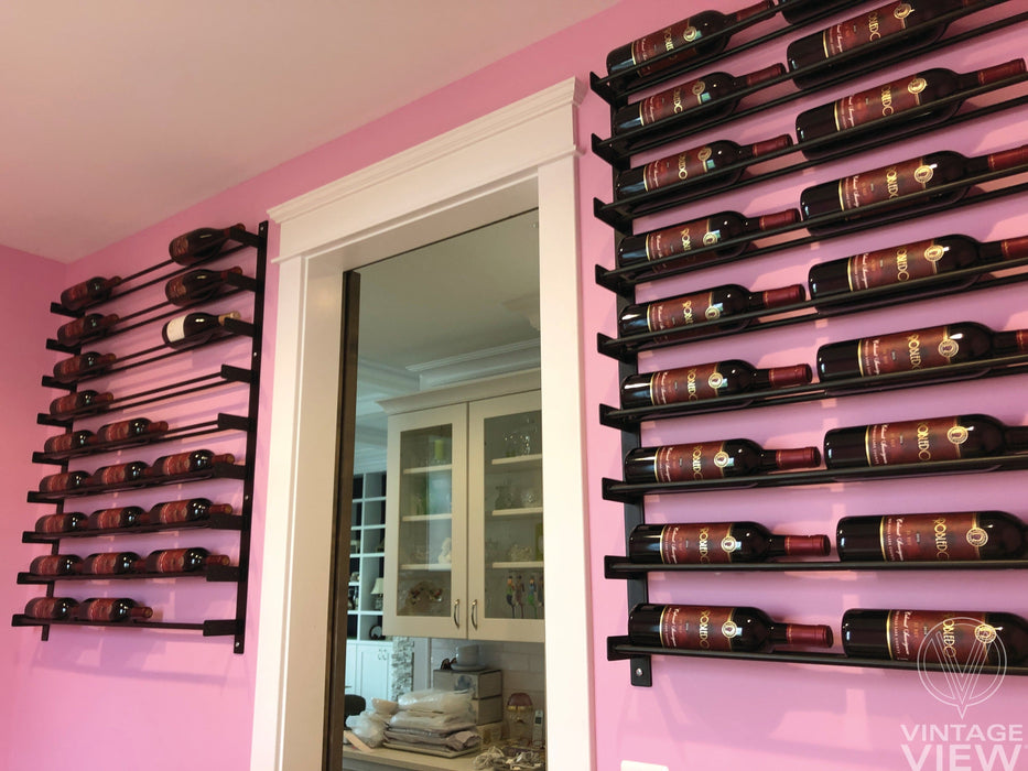 Evolution Wine Wall Mounted Wine Rack 45 3C (54 - 81 Bottles)