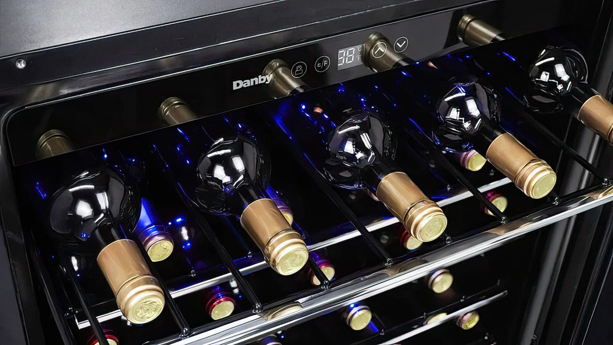 Danby 23.8'' width 60 Bottle Single Zone Built-In Wine Refrigerator