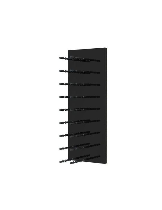 Fusion Wine Wall HZ Black Panel - 3FT Label-Out Wall Mounted Wine Rack (9-27 Bottles)