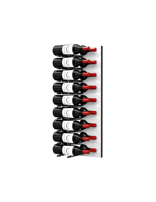 Fusion Wine Wall HZ White Panel - 3FT Label-Out Wall Mounted Wine Rack (9-27 Bottles)