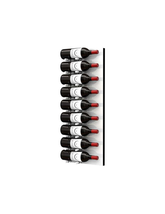 Fusion Wine Wall HZ White Panel - 3FT Label-Out Wall Mounted Wine Rack (9-27 Bottles)