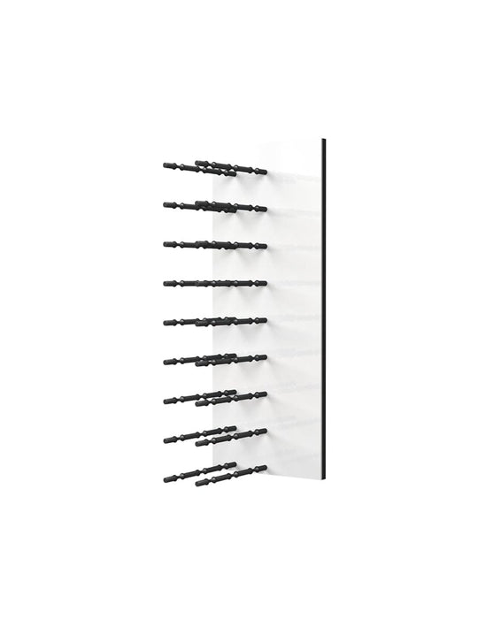 Fusion Wine Wall HZ White Panel - 3FT Label-Out Wall Mounted Wine Rack (9-27 Bottles)