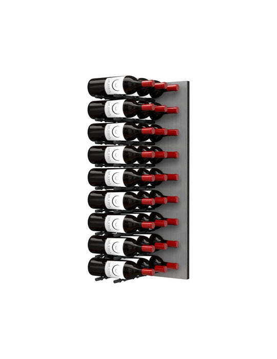 Fusion Wine Wall HZ Aluminum Panel - 3FT Label-Out Wall Mounted Wine Rack (9-27 Bottles)