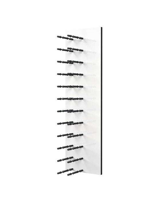 Fusion Wine Wall HZ White Panel - 4FT Label-Out Wall Mounted Wine Rack (12-36 Bottles)