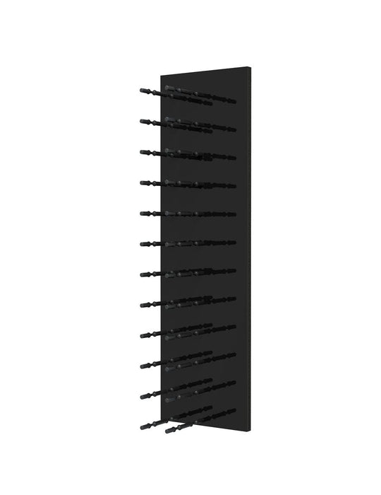 Fusion Wine Wall HZ Black Panel - 4FT Label-Out Wall Mounted Wine Rack (12-36 Bottles)