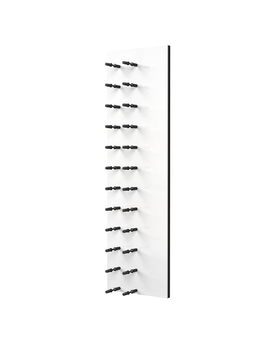 Fusion Wine Wall HZ White Panel - 4FT Label-Out Wall Mounted Wine Rack (12-36 Bottles)