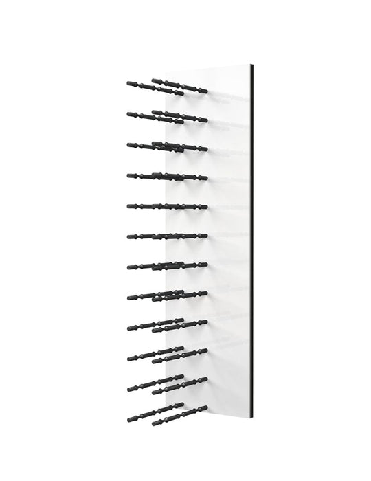 Fusion Wine Wall HZ White Panel - 4FT Label-Out Wall Mounted Wine Rack (12-36 Bottles)