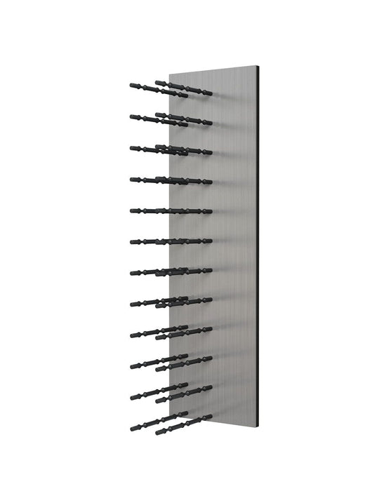 Fusion Wine Wall HZ Aluminum Panel - 4FT Label-Out Wall Mounted Wine Rack (12-36 Bottles)