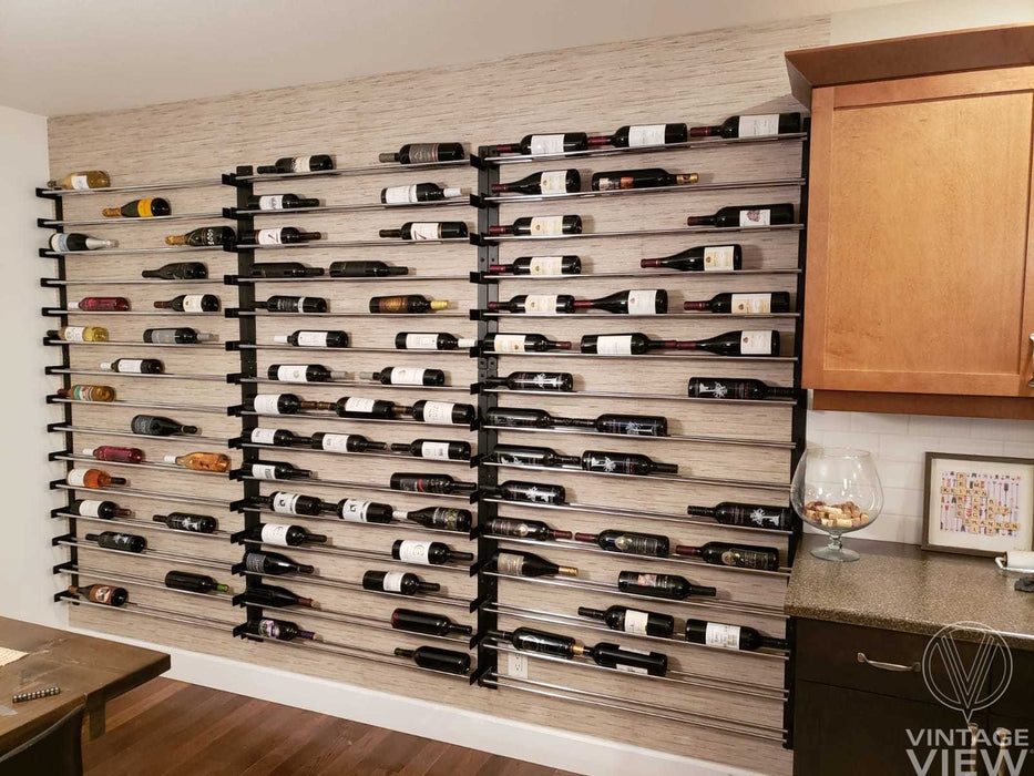 Evolution Wine Wall Mounted Wine Rack 75 3C (45 - 135 Bottles)