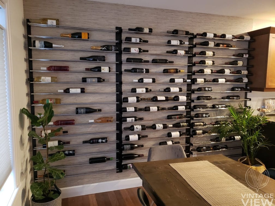 Evolution Wine Wall Mounted Wine Rack 75 3C (45 - 135 Bottles)