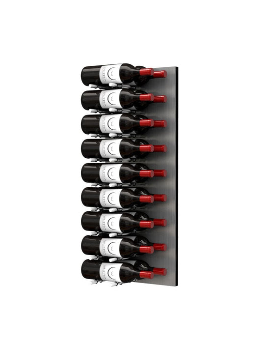 Fusion Wine Wall HZ Aluminum Panel - 3FT Label-Out Wall Mounted Wine Rack (9-27 Bottles)