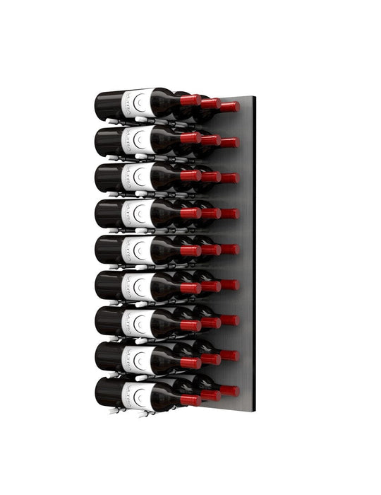 Fusion Wine Wall HZ Aluminum Panel - 3FT Label-Out Wall Mounted Wine Rack (9-27 Bottles)