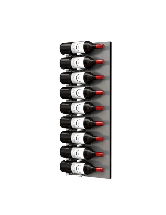 Fusion Wine Wall HZ Aluminum Panel - 3FT Label-Out Wall Mounted Wine Rack (9-27 Bottles)