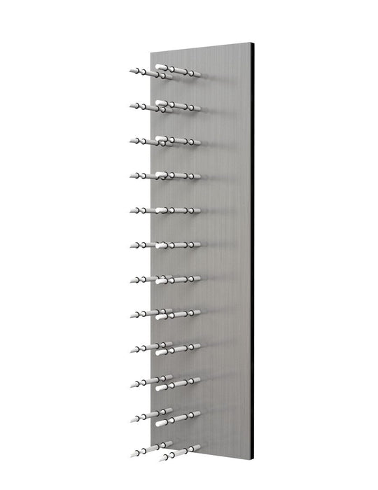 Fusion Wine Wall HZ Aluminum Panel - 4FT Label-Out Wall Mounted Wine Rack (12-36 Bottles)