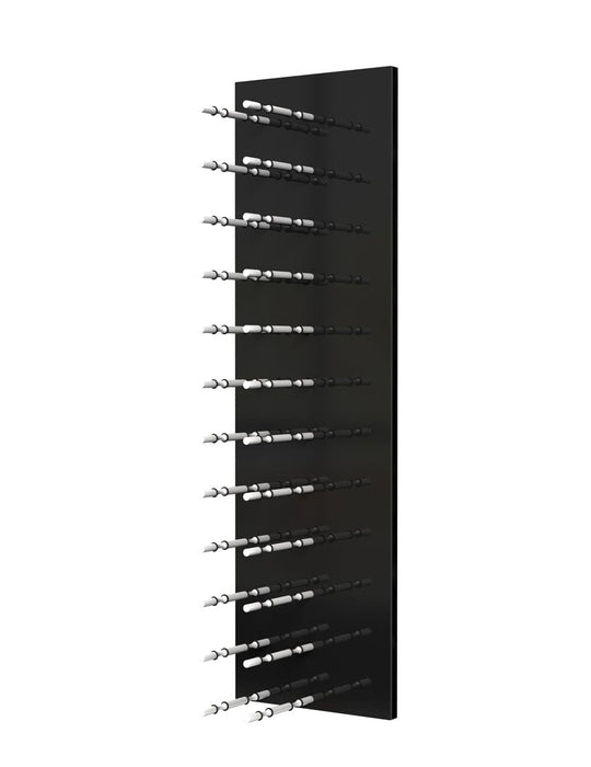 Fusion Wine Wall HZ Black Panel - 4FT Label-Out Wall Mounted Wine Rack (12-36 Bottles)