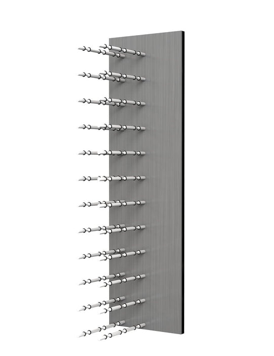 Fusion Wine Wall HZ Aluminum Panel - 4FT Label-Out Wall Mounted Wine Rack (12-36 Bottles)