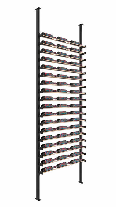Evolution Single Sided Wine Wall Post Kit 10 3C Floor-to-Ceiling Wine Rack (54-162 Bottles)