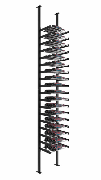 Evolution Single Sided Wine Wall Post Kit 10 1C Floor-to-Ceiling Wine Rack (18-54 Bottles)