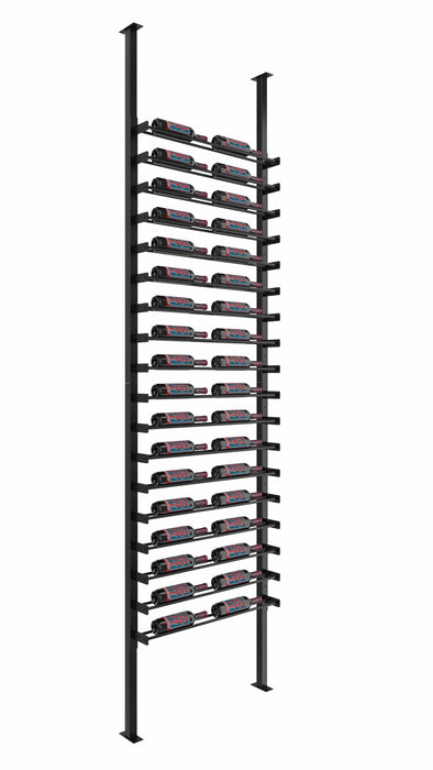 Evolution Single Sided Wine Wall Post Kit 10 2C Floor-to-Ceiling Wine Rack (36-108 Bottles)