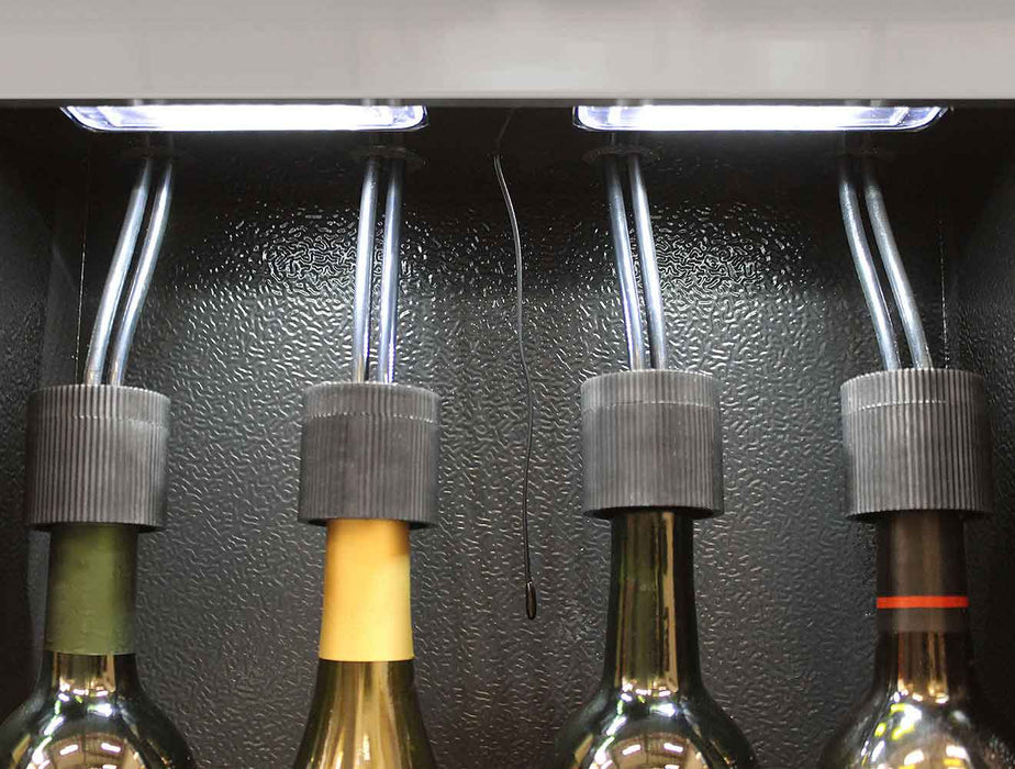 The Vinotemp WineSteward™ Four-Bottle Wine Dispenser with 2 Gas Cylinders (Stainless Steel)