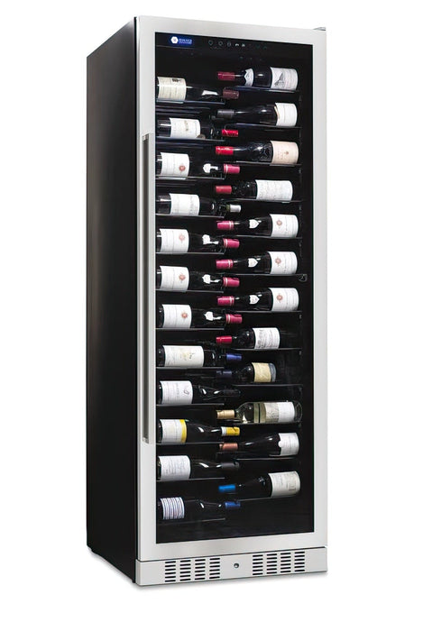 Designer Series 148 Bottle Single Zone Stainless Steel Wine Cooler