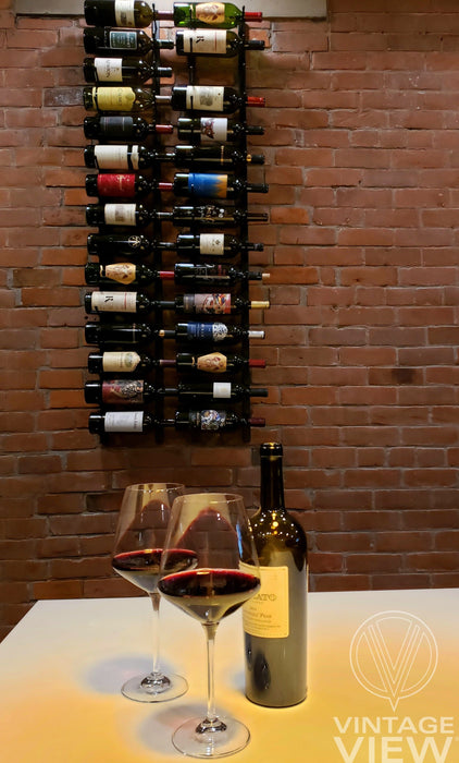 W Series 5ft Wall Mounted Wine Rack (15 bottles - Single Depth)