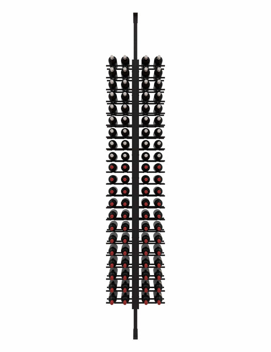 Floor to Ceiling Mounted Wine Rack Display — 2-sided (84 Bottles)