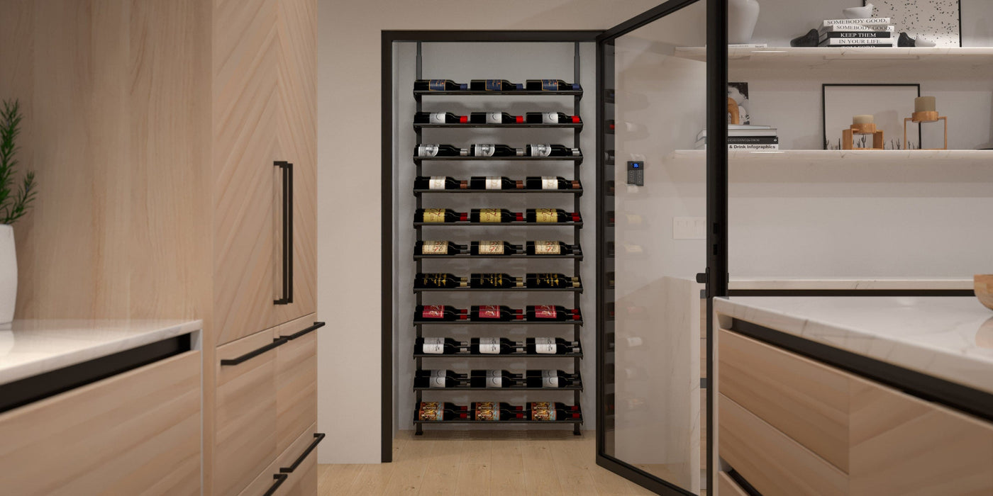 Showcase Standard Cascade Wine Rack Display Kit (66-99 Bottles)