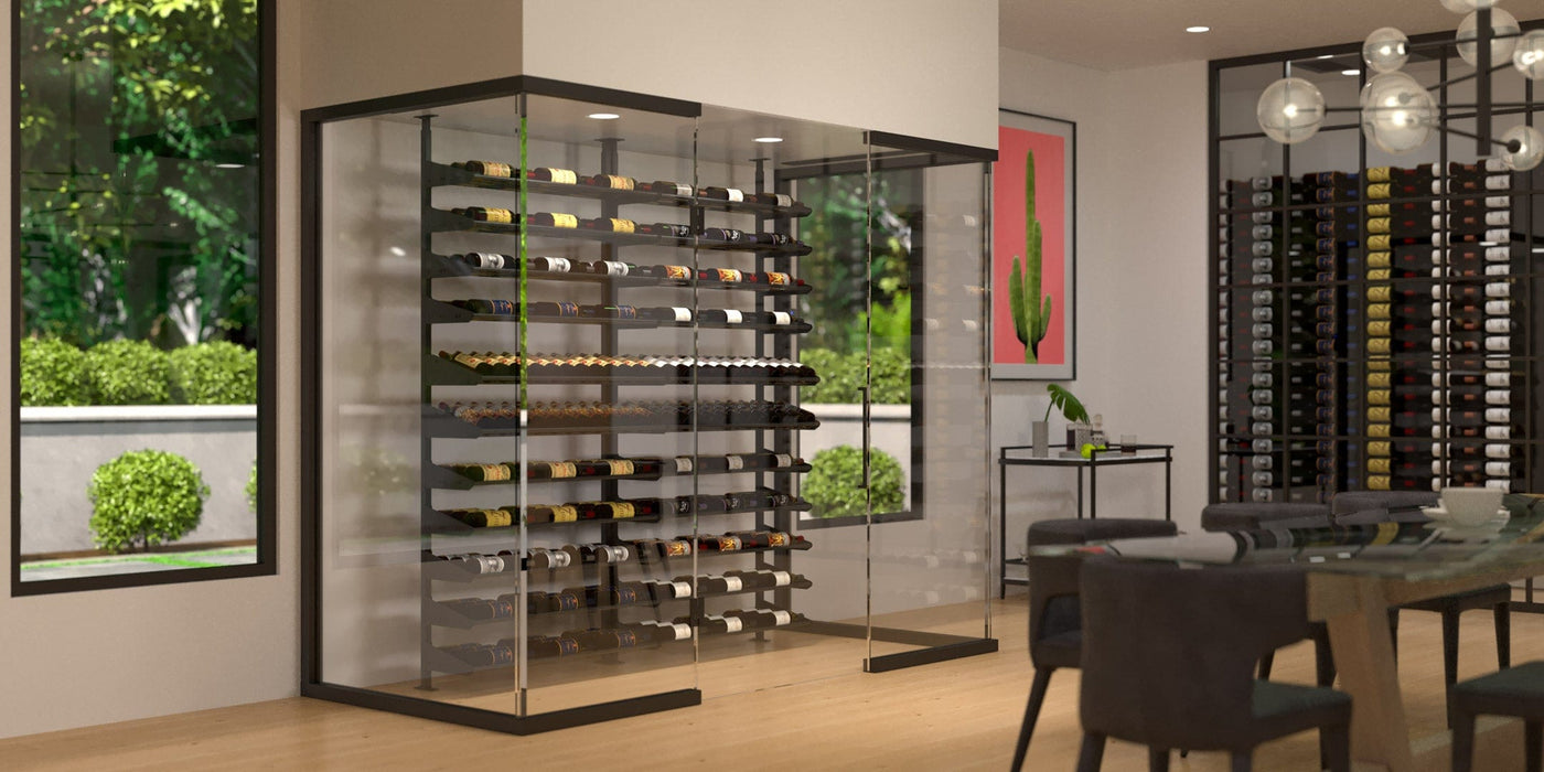 Showcase Series Display Kit Wine Rack, Wine Display Racks (78 - 105 Bottles)
