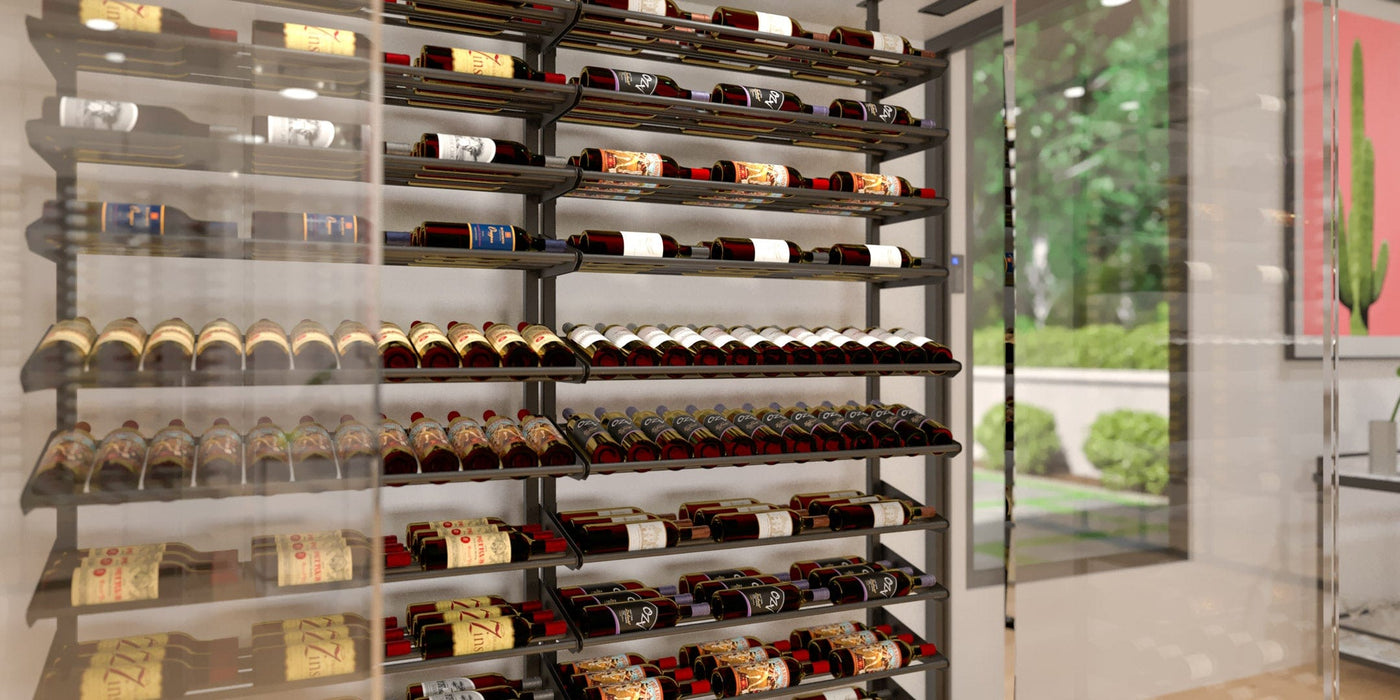 Showcase Series Display Kit Wine Rack, Wine Display Racks (78 - 105 Bottles)