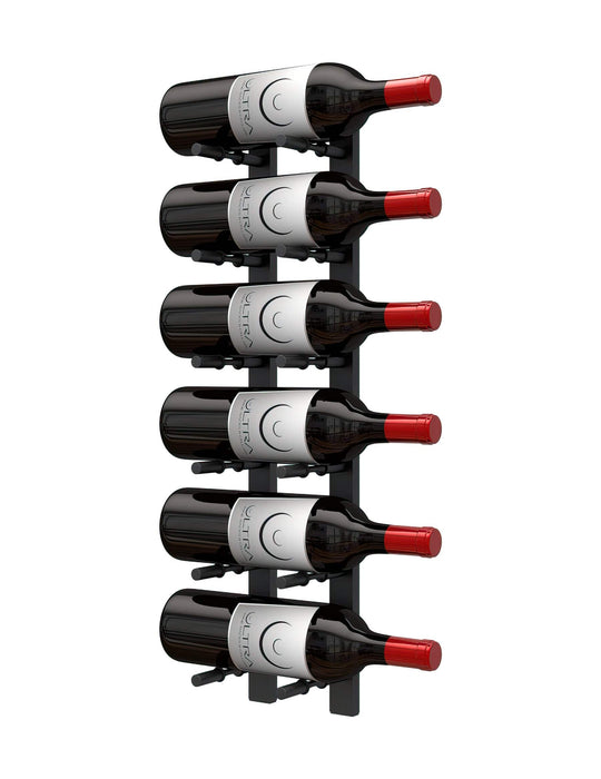 Horizontal HZ Wall Mounted Wine Rails – 1FT Metal Wine Rack (3 To 9 Bottles)