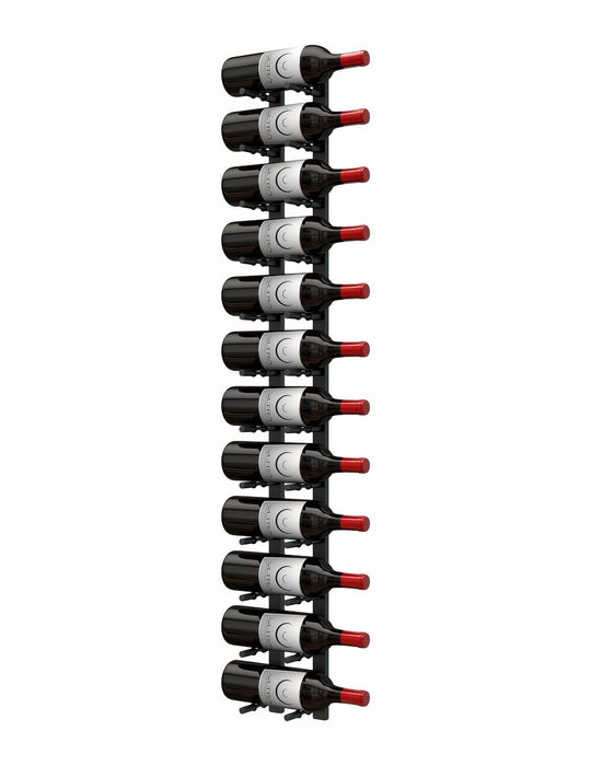 Horizontal HZ Wall Mounted Wine Rails – 4FT Metal Wine Rack (12 To 36 Bottles)