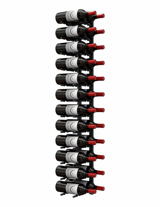 Horizontal HZ Wall Mounted Wine Rails – 4FT Metal Wine Rack (12 To 36 Bottles)