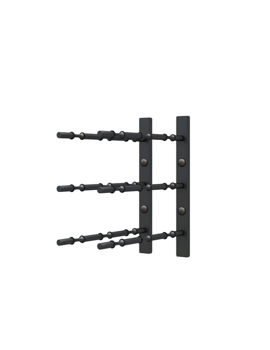 Horizontal HZ Wall Mounted Wine Rails – 1FT Metal Wine Rack (3 To 9 Bottles)