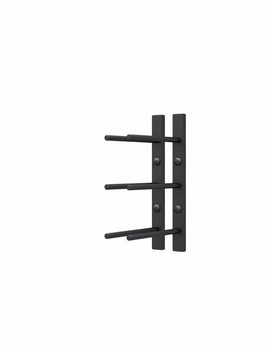 Straight Bottle ST Wall Mounted Wine Rails – 1FT Metal Wine Rack (3 Bottles)