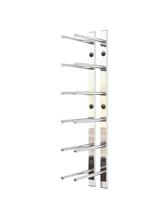 Straight Bottle ST Wall Mounted Wine Rails – 2FT Metal Wine Rack (6 Bottles)