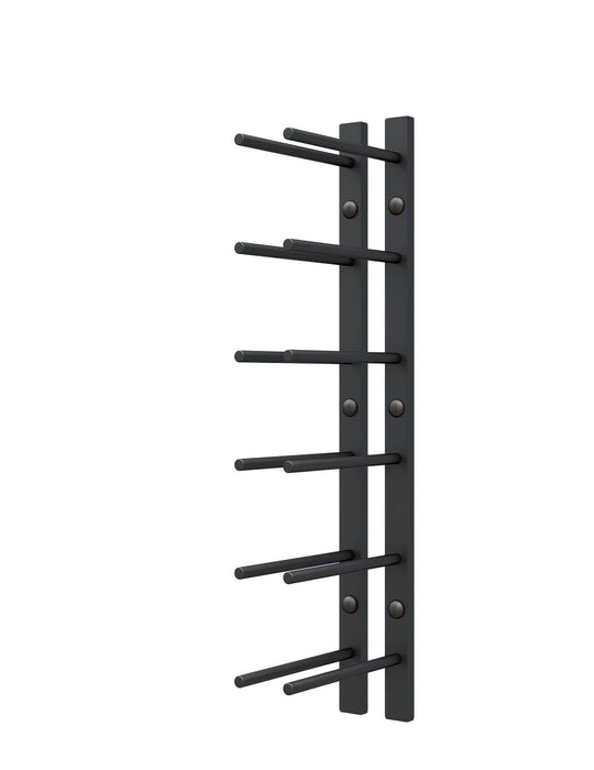 Straight Bottle ST Wall Mounted Wine Rails – 2FT Metal Wine Rack (6 Bottles)