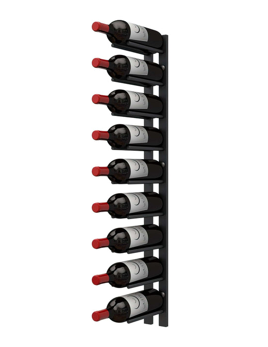 Straight Bottle ST Wall Mounted Wine Rails – 3FT Metal Wine Rack (9 Bottles)