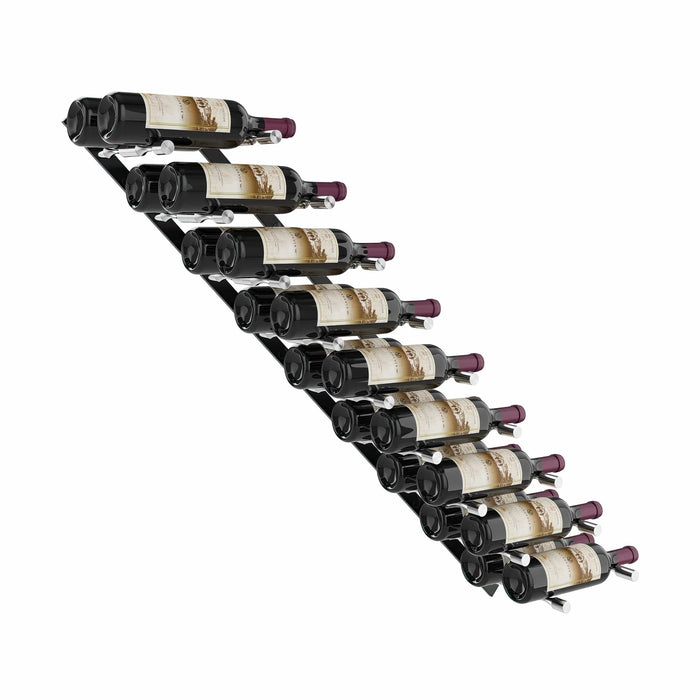 Vino Pins Flex 45° Wall Mounted Wine Rack (18 Bottles - Double Depth)