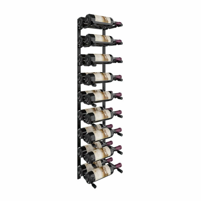 Vino Pins Flex 45° Wall Mounted Wine Rack (18 Bottles - Double Depth)