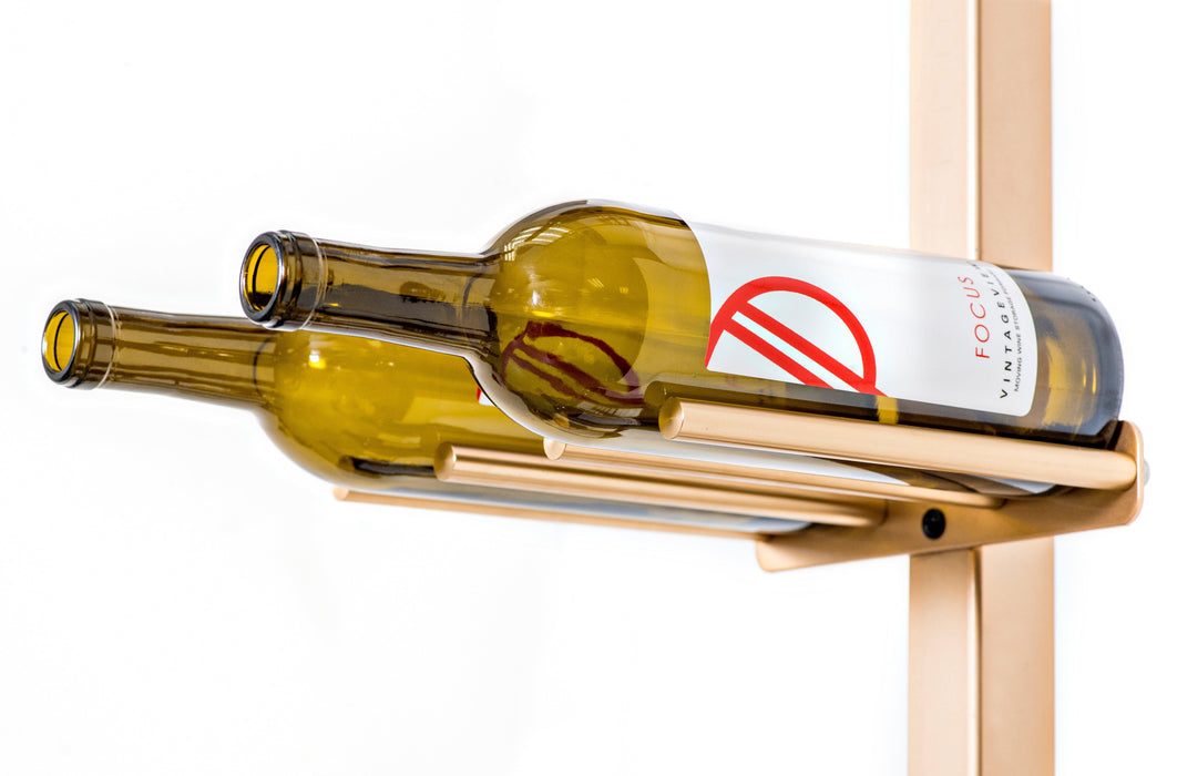 Vino Series Rails Floating Wine Rack Frame Kit, Single Sided Floor-to-Ceiling (20-60 bottles)