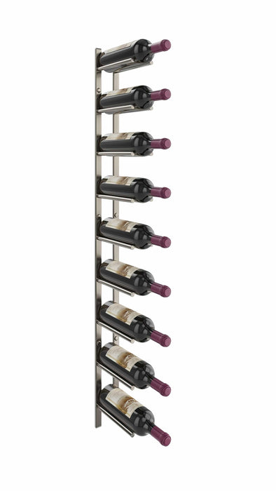 Vino Rails Flex 45° Wall Mounted Wine Rack (9 Bottles)