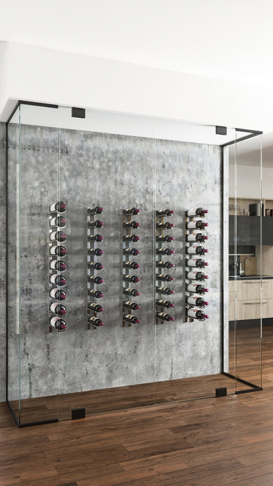 Vino Rails Flex 45° Wall Mounted Wine Rack (9 Bottles)