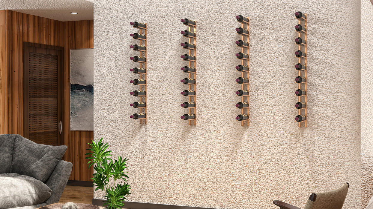 Vino Rails Flex 45° Wall Mounted Wine Rack (9 Bottles)