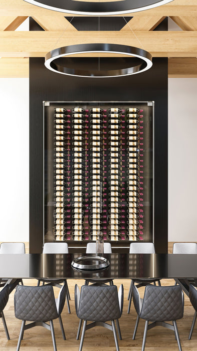 W Series 8ft Wall Mounted Wine Rack (72 bottles - Triple Depth)